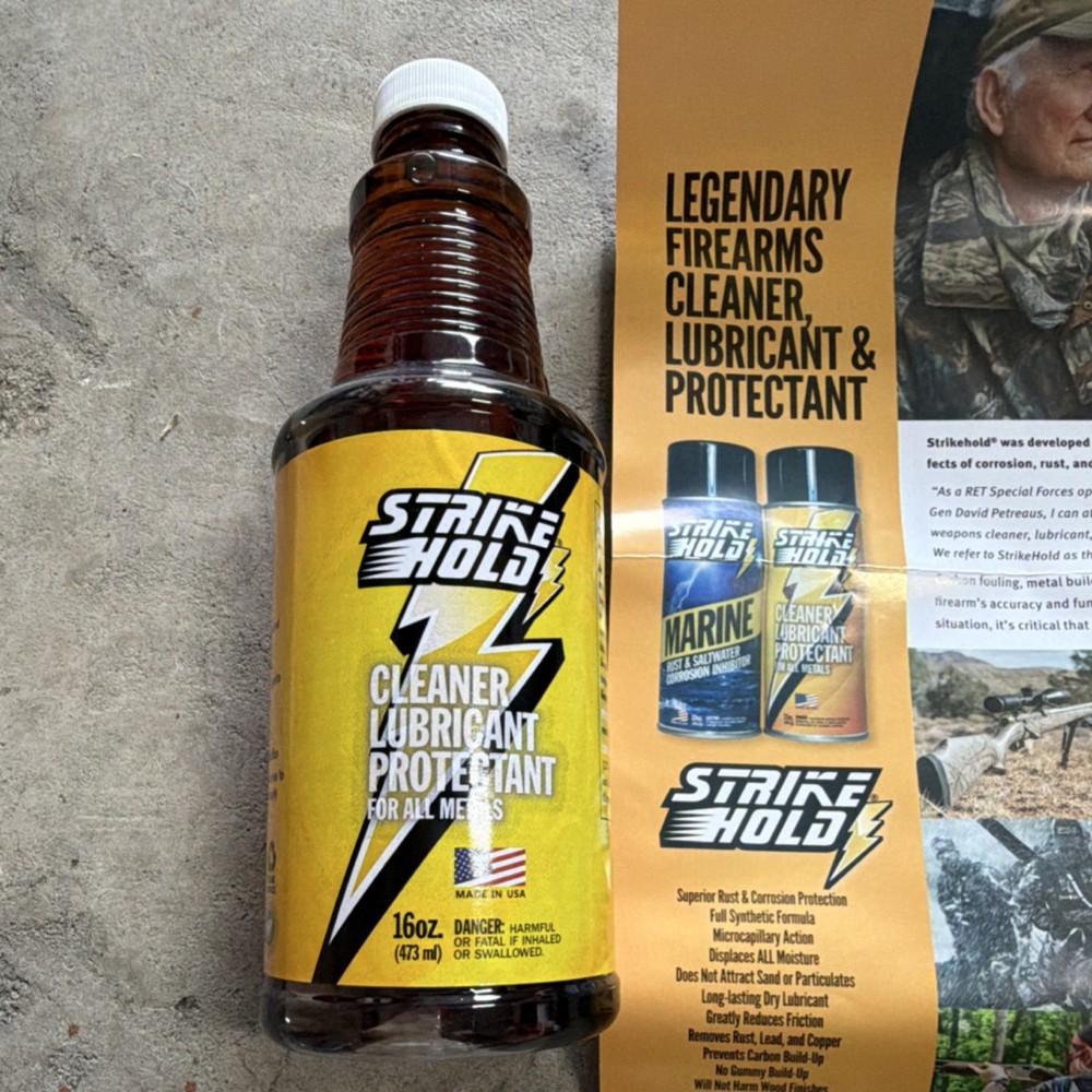 Strike Hold Cleaner Lubricant Protectant 16oz Bottle Spray Nozzle Rust Protecti…
