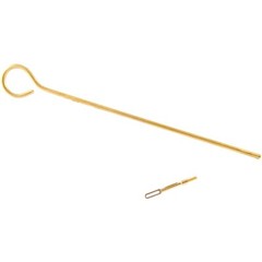 Dewey One-Piece 4” Brass Loop Rod #8-32 Thread W/ Slotted Tip – Made In USA