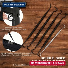 23 Pieces Universal Gun Cleaning Kit for Handguns and Rifles, Gun Cleaning Suppl