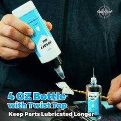 Airsoft Oil 4 Oz & 1 Oz Needle Oiler 100% Silicone Air Gun Oil, Multi-Purpose Ai