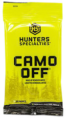 Hunters Specialties Camo-Off Makeup Remover Wipes, 30 Count Package