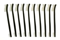 100pcs Double Ended Gun Cleaning Brush Plastic Handle Set 7″ – Nylon Bristles
