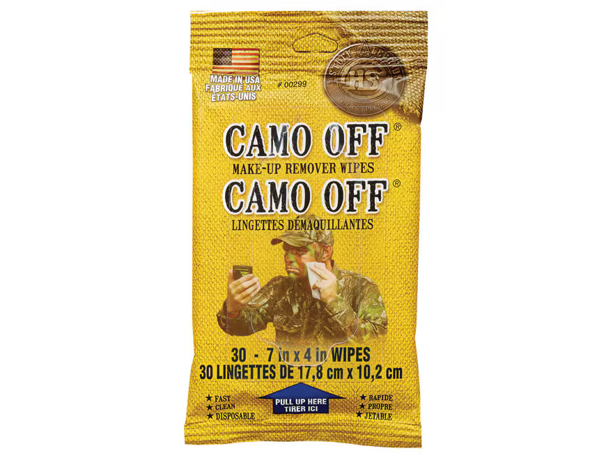 Hunter’s Specialties Camo-Off Face Paint Removal Wipes 30PK