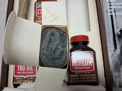 Vintage Birchwood Casey Stock Finish Kit Custom Tru-Oil Walnut Tone Filler