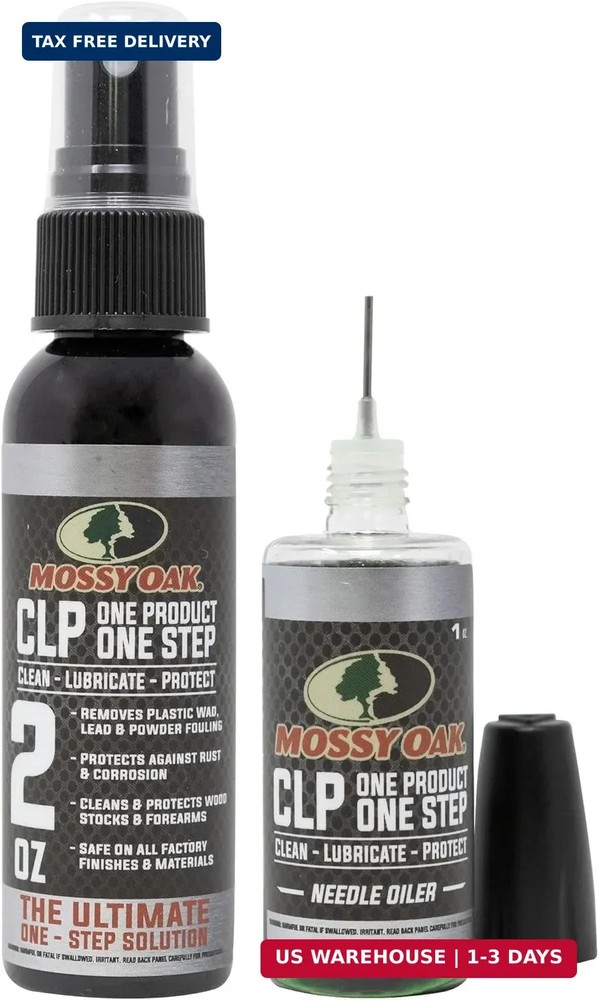 Mossy Oak CLP Gun Cleaning Oil | All-in-One Cleaner, Lubricant & Protectant | On