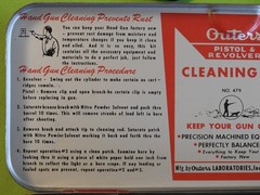 Vintage Red Metal Box Outers Gunslick Revolver Kit .22 Cal – TIN BOX + INSERT