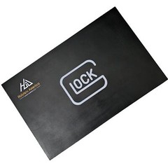 Custom Pistol LEATHER GUN CLEANING MAT Colt, Glock, Black measures 11″ x 17″