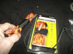 Rope Cleaners for 12 gauge, 223, 30 Cal, 44-45 cal, new, embedded brush