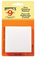 Hoppe’s 1205 Gun Cleaning Patches #5 12 / 16 Gauge Synthetic 25 Per Pack