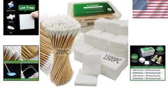 1700PCS gun cleaning supplies—1500PCS Gun Cleaning Patches +200PCS Gun Cleanin