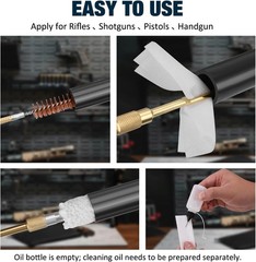 Universal firearm cleaning kit, complete with a brasscleaningrodandcleaningstand