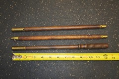 Vintage 3 piece Wood Shotgun Cleaning Threaded Rod
