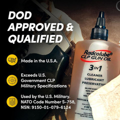 3-In-1 CLP Gun Oil, Lubricates & Preserves All Types of Firearms, Military-Grade