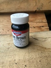 BIRCHWOOD CASEY PLUM BROWN BARREL METAL FINISH IN 5 OZ. JAR, PART # 14130