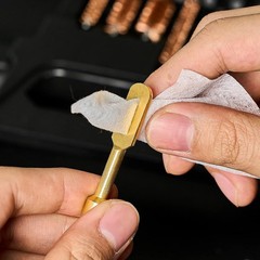 Universal Gun Cleaning Kit for Pistol Rifle Shotgun w/ Brass Rods & Hard Case