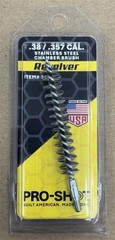 Pro-Sho .38/.357 Cal. Stainless Steel Chamber Brush, Very Aggressive Cleaning