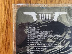1911 New In Bag Gun Cleaning Pad TEKMAT Black .45 ACP Reusable.