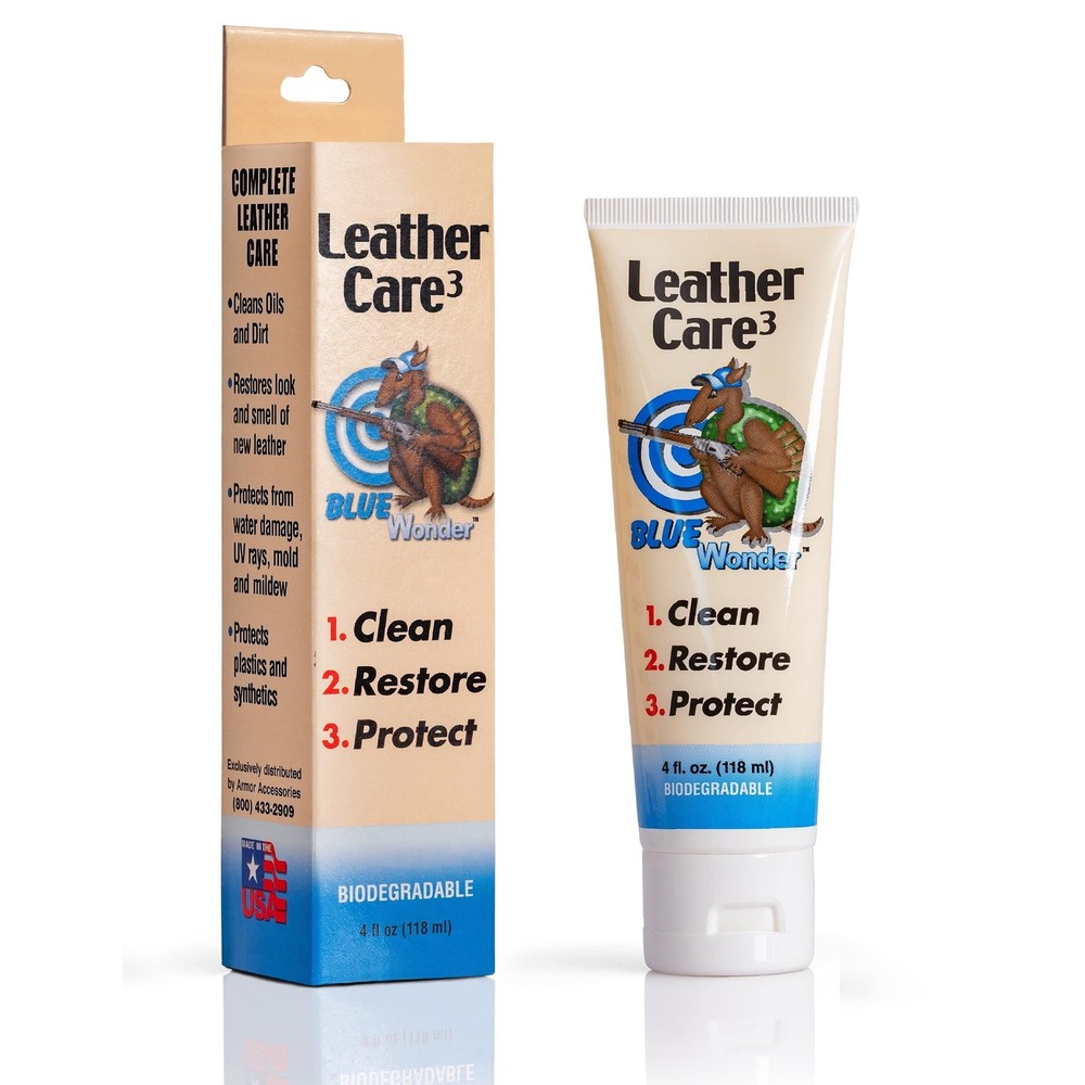 Blue Wonder Gun Holster Leather Care Beige