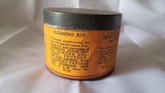 Vintage Paper Label Tin Gunslick Gun Cleaning Patches 3 1/4″ X 2 1/2″