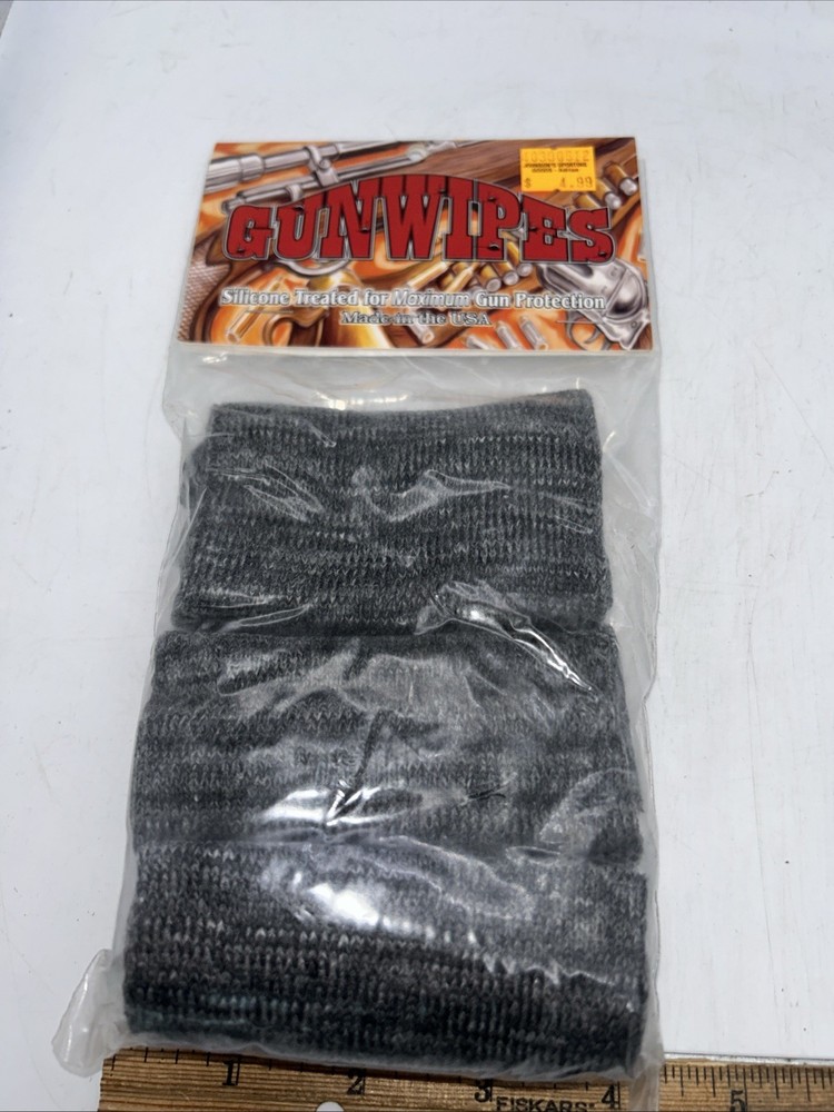 Gun Wipes Black Tubular Constructed 3 Pack Silicone Treated Fabric Sack Up New