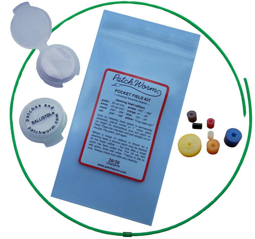 PatchWorm PFK Pocket Field Kit gun cleaner for RIFLES