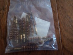 SMALL ARMS CLEANING BRUSH .38 CALIBER 9MM 10 PACK NEW IN BAGS G.I ISSUE