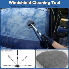 Windshield Cleaner Tool, 14Pcs Car Cleaning Kit – Car Interior Detailing Kit