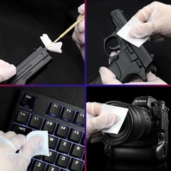 FLIDUKK Gun Cleaning Supplies 1000 PCS Patches +300PCS Pointed…