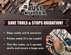 Rust Kutter – Stops Rust, Converts Rust Spots to Leave A Primed Surface 32 fl oz