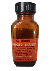 Gunsmiths Magic Bluing Vintage Bottle–Empty