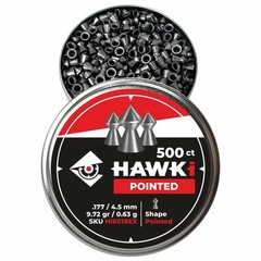 Hawki Airgun Pellets .177cal/4.5mm Caliber (9.72gr/0.63 g) .177, .177 cal.