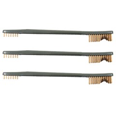 All Purpose Bronze Bristled Gun Cleaning Receiver Brushes – 3 Pack