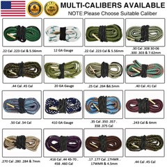 2PCS REUSABLE Bore Cleaner for Rifle Pistol Gun Bore Rope Guns Cleaning Tool Kit