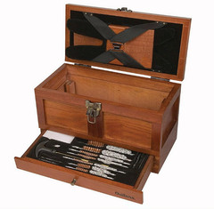 70084 25-Pc Universal Gun Cleaning Kit .22 Cal+ Wood Tool Chest