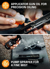 Gun Cleaning Oil Kit 3in1 Cleans, Lubes, Protects 6.8 Oz Sprayer Gun Cleaner…