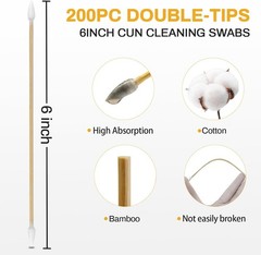 Gun Cleaning Patches and Gun Cleaning Swabs – Piece Rifle/Pistol Cleaning Kit fo