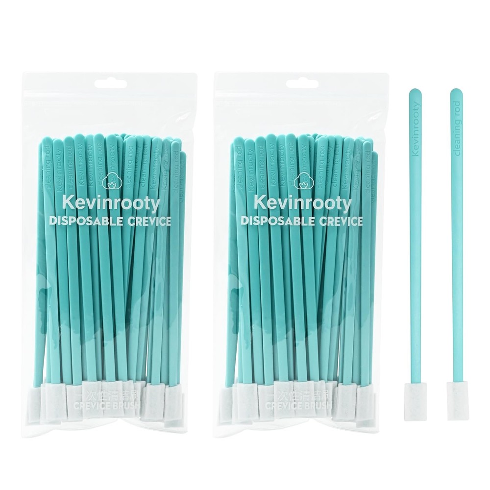 Kevinrooty 100x Disposable Crevice Cleaning Brush Tool Kit Toilet Seat Cleaner