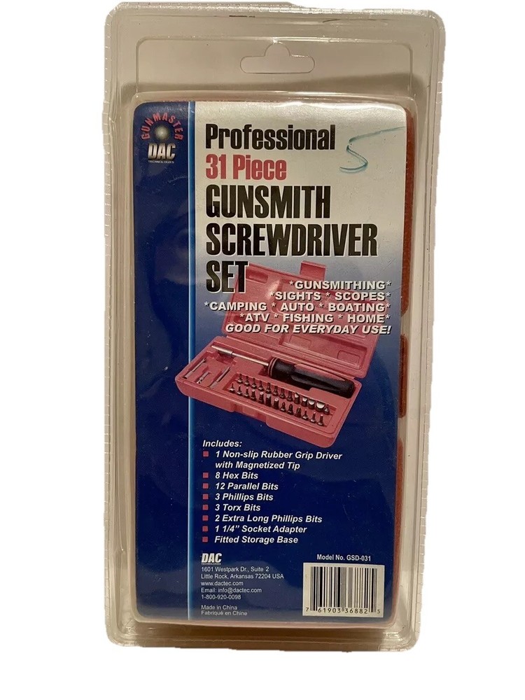 DAC Professional 31 Piece Gunsmith Screwdriver Set