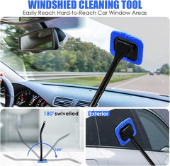 Car Cleaning Kit with Handheld Vacuum and Detailing Tools, Interior and Exterior
