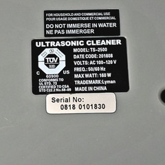 Lyman Turbo Sonic 2500 Ultrasonic Case Cleaner Firearm Parts Cleaner