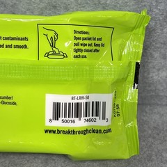 Breakthrough Clean Technologies Lead and Soot Removing Wipes NIP