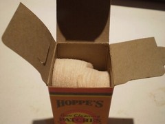 Vintage 1940’s Hoppe’s Gun Cleaning Patches No. 2 .22-.270 cal (full box) unused