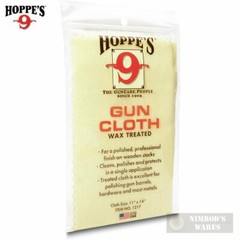 Hoppe’s WAX TREATED GUN CLOTH Clean Polish Protect Wood & Metal 1217 FAST SHIP