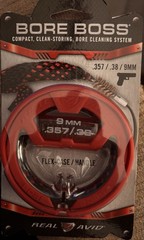 Real Avid Bore Boss Gun Cleaning Snake – For 9mm, 38, and 357 pistols. New