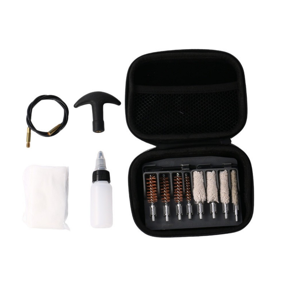Gun Cleaning Kit Brush Set Pistol Rifle Bore Cleaning Tools Cotton