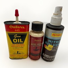 Vintage Outers Gunslick Solvent Bottle And Gun Oil Lot Of 3 T5