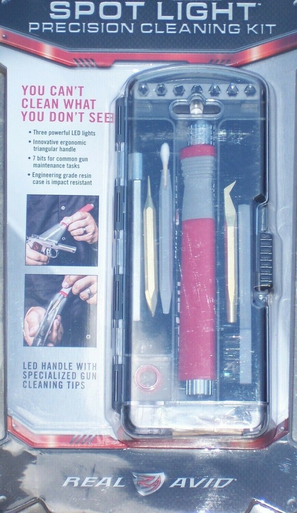Spot Light Precision Universal Firearm Cleaning Kit™ w/ LED Real Avid® AVSLPCK