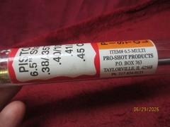 PRO-SHOT Products, USA, 6.5″ Stainless Pistol Cleaning Rod, 38 to 45Cal.