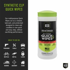 Multi-Purpose CLP Quick Wipes, 5″ x 6″, 50-Pack Canister