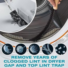 58-Pieces 35-Feet Dryer Vent Cleaner Kit, Dryer Cleaning Tools, Include 35Feet